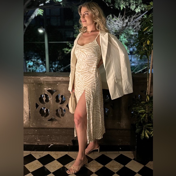 Linen zebra print dress - Picture 6 of 7